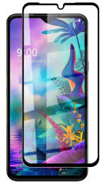 ScreenprotectorgeschiktvoorLGV50sThinQ-FullCoverScreenprotector-GehardGlas-Zwart
