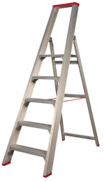 LittleJumbo4741000105SuperPROTrap-Enkel-Aluminium-5Treden-MaxWerkhoogte120M