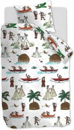 BeddinghouseKidsWigwam-Dekbedovertrek-Eenpersoons-140x200220cm1kussensloop60x70cm-Multi