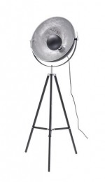 NiceIndustrieelDesignTripodVloerlampZilverZwart