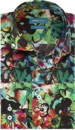 DistrictIndigoOverhemdGraffitiFlowerPrintMulticolor39
