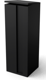 ColluBrievenbusZwart350x350x1000mmGeroba-Geroba