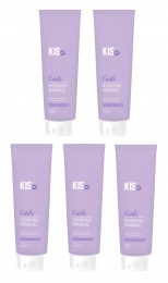 KISCurlsHydratingShampoo5x300mlVOORDEELPAKKET