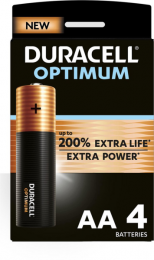 Duracell3100000927BatterijAlkalineOptimum200AA4st