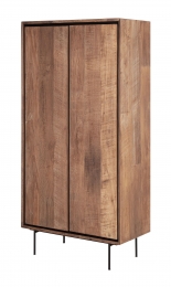 DTPHomeOpbergkastMetropoleTeakhout180x90cm-BruinZwart