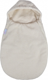 MamaLoesTeddyBoucleNaturelAutostoelVoetenzakML020904