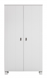 WOOODKledingkastTies2deuren-Wit