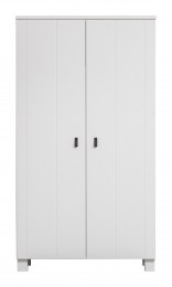 WOOODKledingkastTies2deuren-Wit