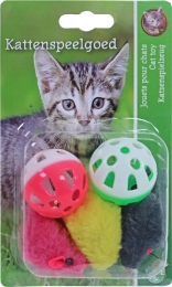 Katten-speelgoedbalbelmuisgekleurda5stGebrdeBoon-Gebrdeboon