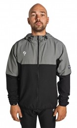 HerenActiveTrainingsjackKasiusZwartGrijsWit
