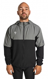 HerenActiveTrainingsjackKasiusZwartGrijsWit
