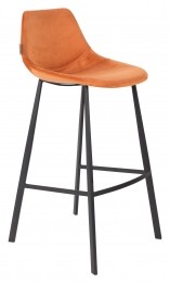 DutchboneBarkrukFrankyVelvetzithoogte80cm-Oranje
