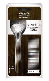 WilkinsonWilkinsonQuattroVintageScheermes4Vervangbarescheermesjes