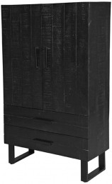 LABEL51OpbergkastSantos160x94cmMangohout-Zwart