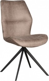 LABEL51EetkamerstoelComfyMicrosuede-Taupe