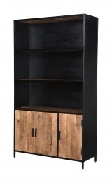 LivingfurnOpbergkastSturdyMangohout200x120cm-Zwart