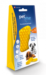 PetMeDogShortHairBrushYellow