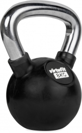 VirtuFitKettlebell-RubberChroom-8kg