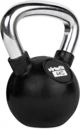 VirtuFitKettlebell-RubberChroom-4kg