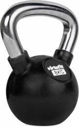 VirtuFitKettlebell-RubberChroom-8kg