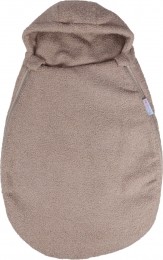 MamaLoesTeddyBoucleNougatAutostoelVoetenzak