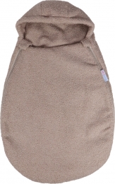 MamaLoesTeddyBoucleNougatAutostoelVoetenzak