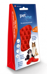 PetMeDogLongHairBrushRed