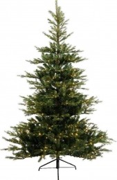 GrandisFirkunstkerstboomgroenmetverlichtingH240cmD162cm-Everlands
