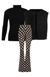 MusthaveDealGiletPocketTeddyZwartCompleteSet