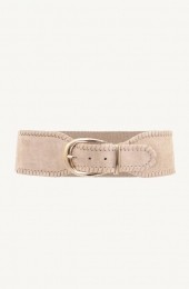 SuedeTailleriemStretchBeige