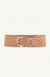 SuedeTailleriemStretchTaupe