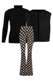 MusthaveDealGiletPocketTeddyZwartCompleteSet