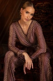 PartySmockedJumpsuitLurexMulticolor