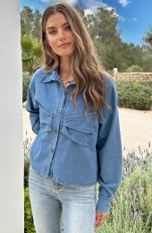 DenimBowBlouseBlauw