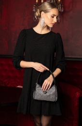 LurexRuffleJurkZwart