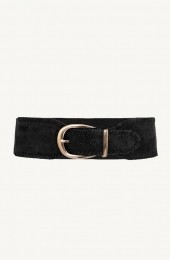 SuedeTailleriemStretchZwart