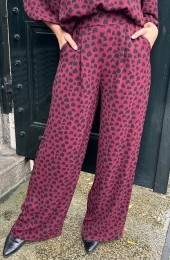 MilaPantalonCheetahBurgundyRegular
