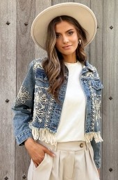 BohemianPrintDenimJacket