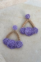 LilaBlossomOorbellenHandmade