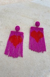 LoveMeBeadsOorbellenHandmadePink