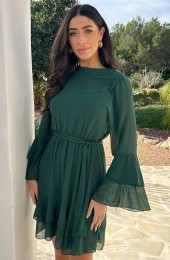 AtelierRuffleDressSmaragd