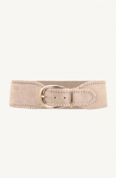 SuedeTailleriemStretchBeige