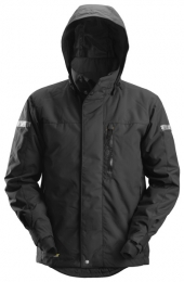 Snickers1102JackIsolerendAllroundworkWaterproof375-Zwart-MaatM
