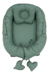 MordesignEmeraldGreenBabynestmetKussen