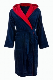 badjasherenblauw-roodmetcapuchon