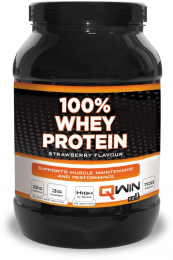 QWIN100WheyProteinAardbei-700gr