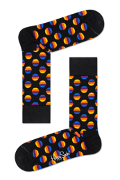 HappySocksSunriseDotSokkenZwart