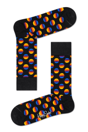 HappySocksSunriseDotSokkenZwart