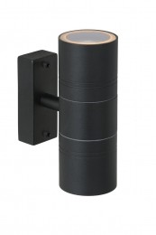 LucideARNE-LED-WandspotWandlampBinnenBuiten-63cm-LED-GU10-2x5W2700K-IP44-Zwart