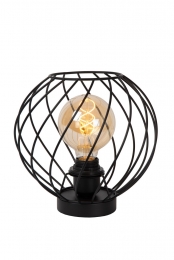 LucideDANZA-Tafellamp-25cm-1xE27-Zwart